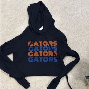 Gators Black Cropped Hoodie